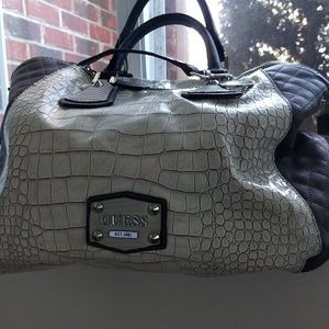 Guess faux croc-style handbag